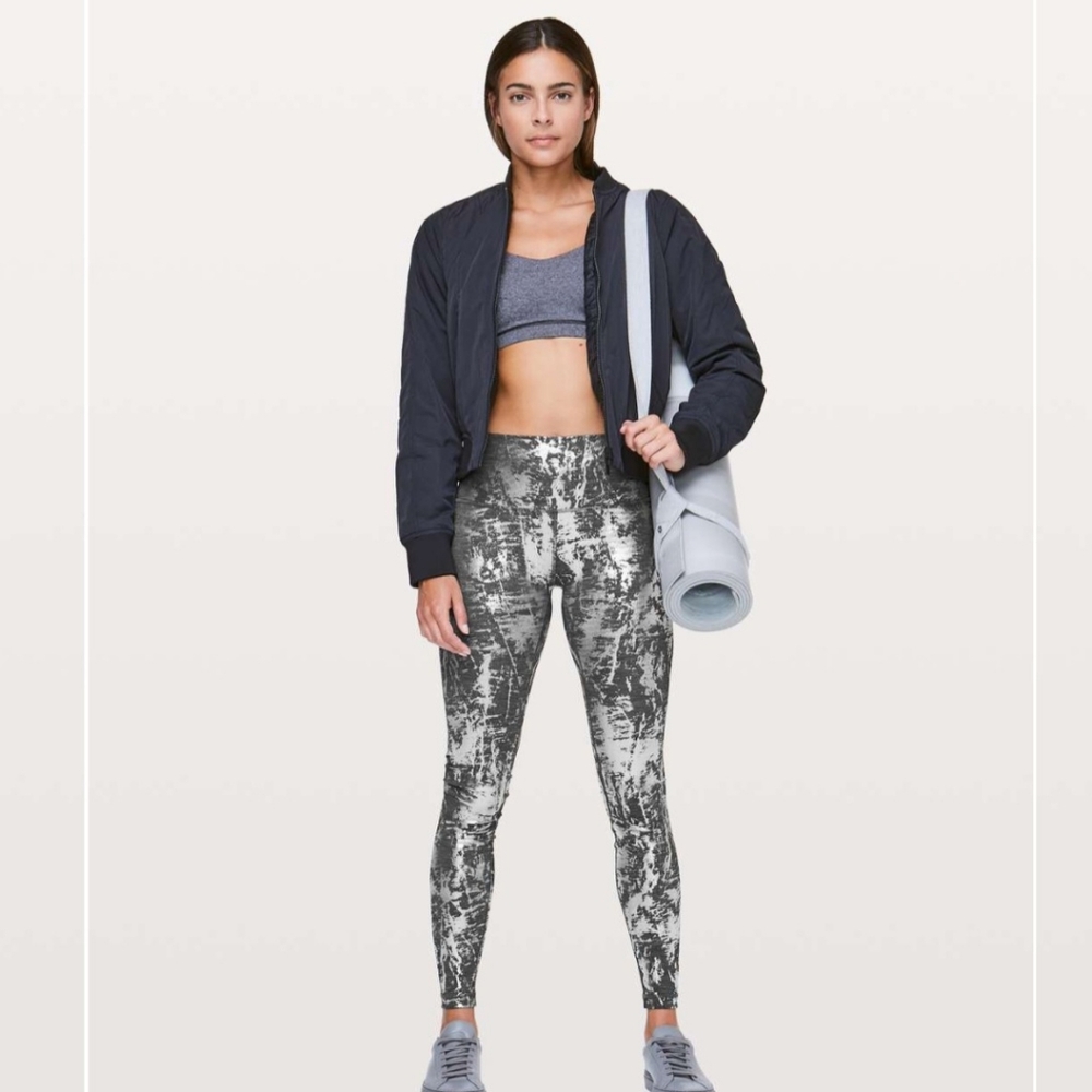 Lululemon Brindle foil Wunder Under Hi-Rise